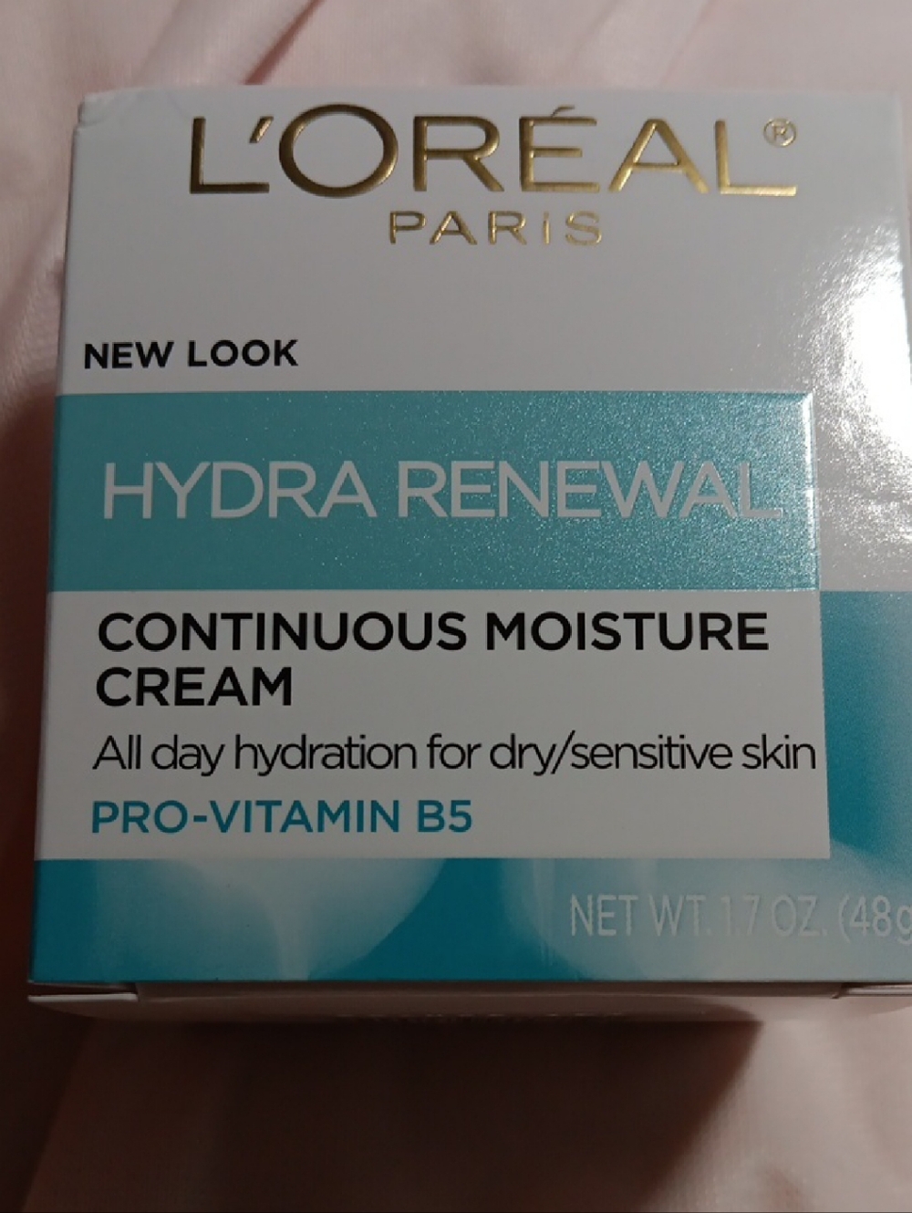 L'Oreal Hydra Renewal Continuous Moisture Cream - Teal/White
